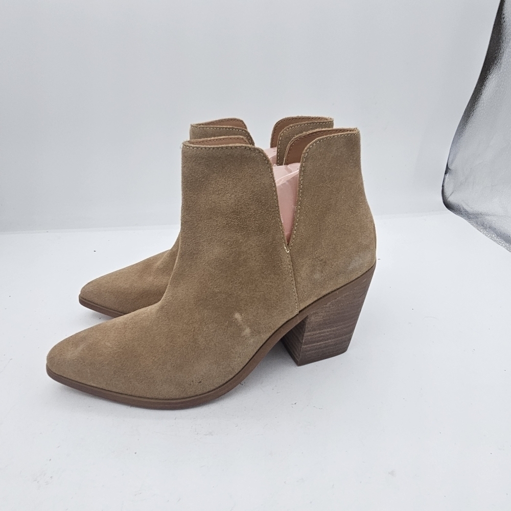 Lisa Vicky Kicky Split Suede Ankle Boots Tan Camel Size 11 - Picture 6 of 12